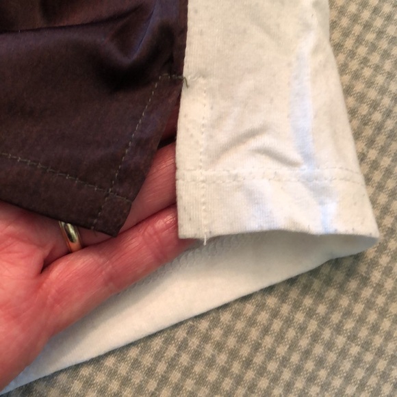 YEST BUUR XL TOP SEQUINNED FRONT PANEL FLORAL ORANGE-WINE ON CREAM & BLACK #359 - Picture 10 of 13